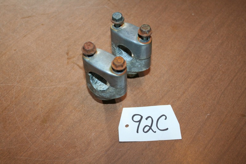 1981 Yamaha YT 125 Trimoto Handlebar Clamps Holders OEM 81 A