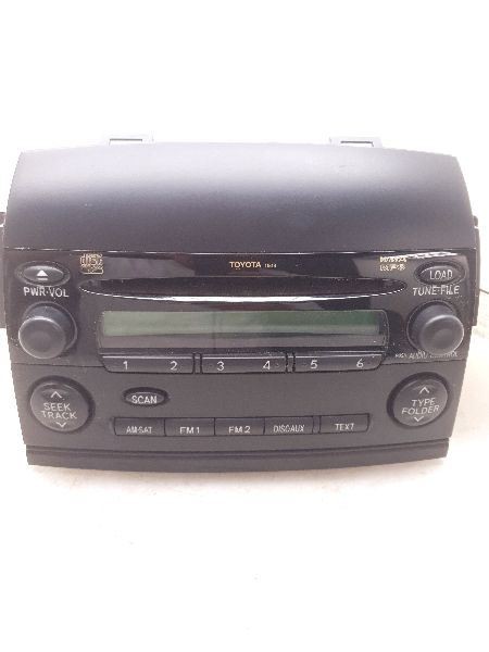 06-07 TOYOTA SIENNA RADIO/STEREO RECEIVER UNIT ASSEMBLY