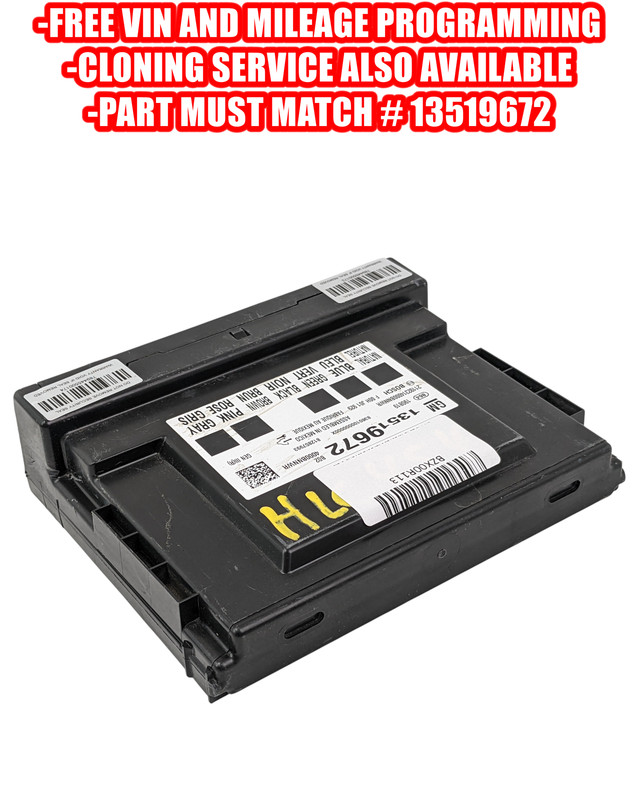 PROGRAMMED 2018-2019 GMC Acadia Body Computer Control Module BCM BCU 13519672