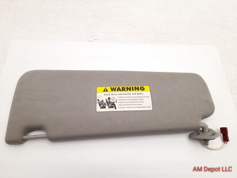 2007 BMW 335i 335xi 328xi 328i E91 E90 Sedan Front Right Sun Visor Cloth Gray
