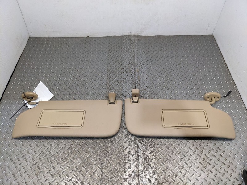 11-16 F350 Sun Visor Adobe Tan Driver Passenger Garage Door Pair Factory 1178728