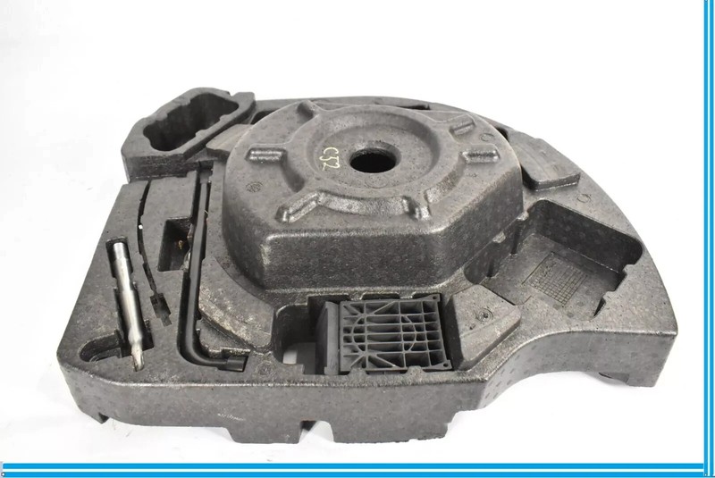 10-15 Jaguar XJ XJL X351 Trunk Spare Tire Emergency Foam Holder w/ Tool Kit OEM