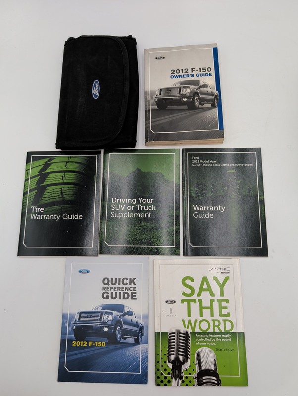 2012 FORD F-150 OWNERS MANUAL WITH QUICK REFERENCE GUIDE