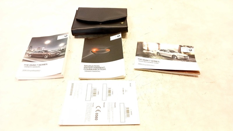 13 2013 BMW F01 F02 750Li 7 SERIES OWNERS MANUAL CASE WALLET HANDBOOK OEM 071625