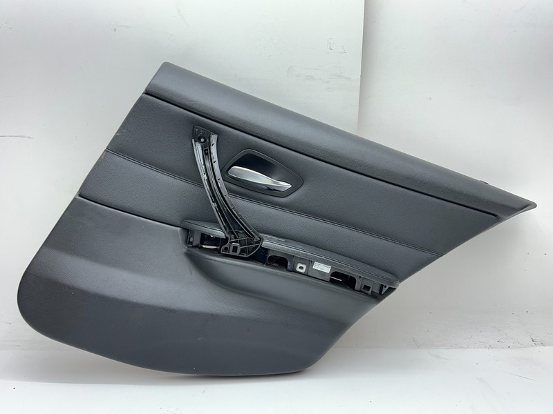 06-11 OEM BMW E90 E91 328i 335i Rear Right Door Card Panel Black KW614
