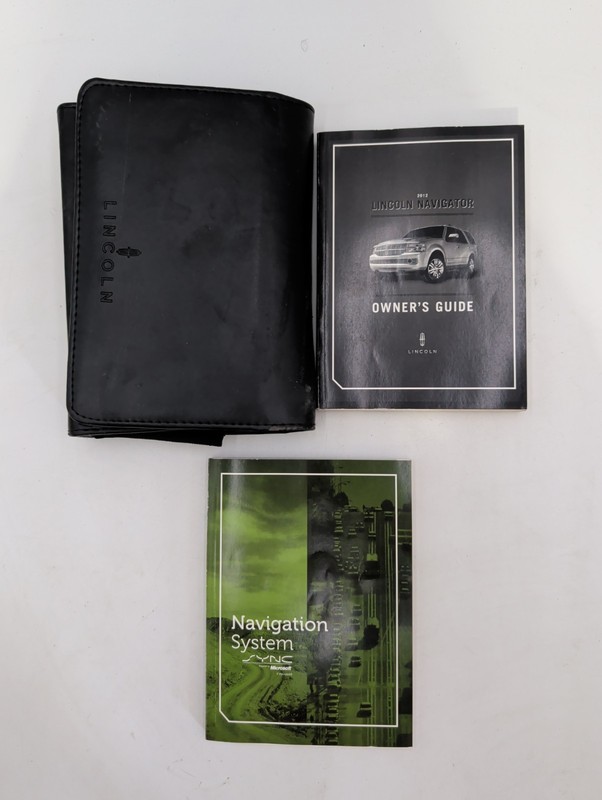 2012 Lincoln Navigator Owner's Manual Navigation Book Set 12 Free Shipping