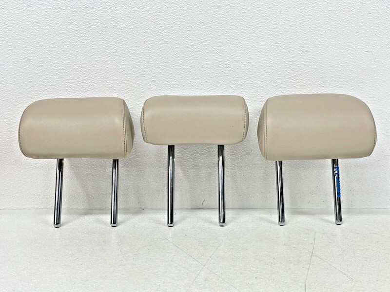 ⭐2018-2021 KIA STINGER REAR RIGHT LEFT & CENTER SEAT HEADREST BEIGE OEM LOT2464
