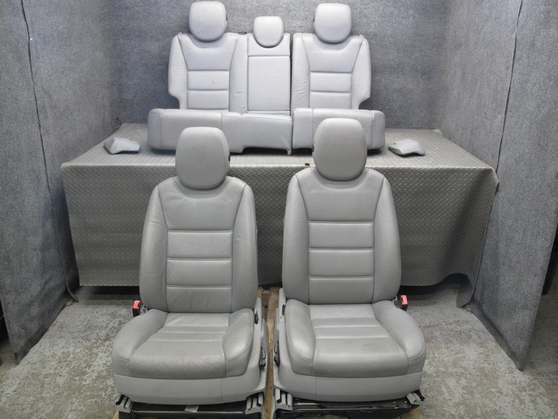 2005-2006 PORSCHE CAYENNE 955 FRONT & REAR LEFT & RIGHT HEATED LEATHER SEAT SET