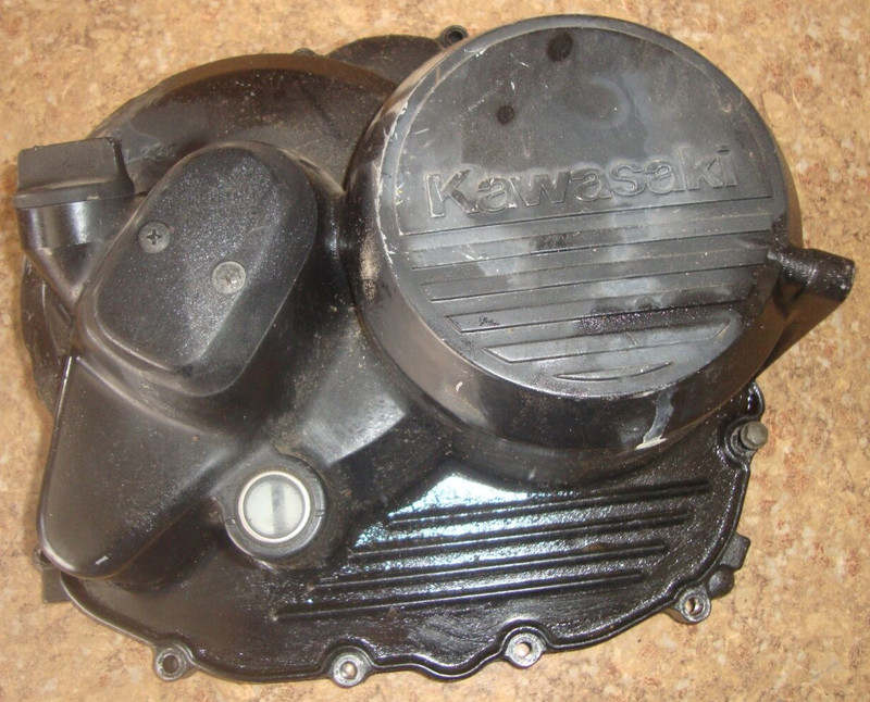 1990 Kawasaki KLF300 KLF 300 Bayou ATV Engine Clutch Cover Panel Case Casing B1