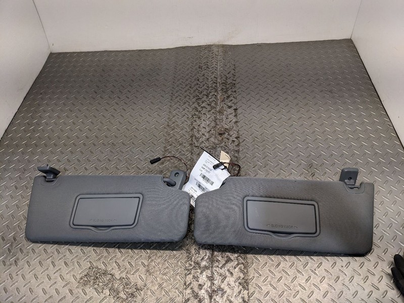 2009-2014 Ford F150 Sun Visor Pair LH RH Side W/home linkCloth Gray OEM 1188424