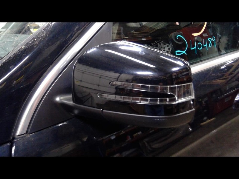 Driver Side View Mirror Black With Surround View Fits 13-16 MERCEDES GL350