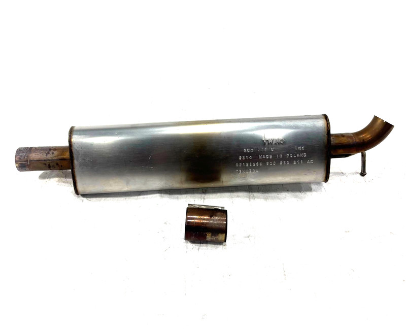 📌 2015-2016 AUDI A3 8V 1.8L FRONT EXHAUST SYSTEM MUFFLER RESONATOR PIPE OEM