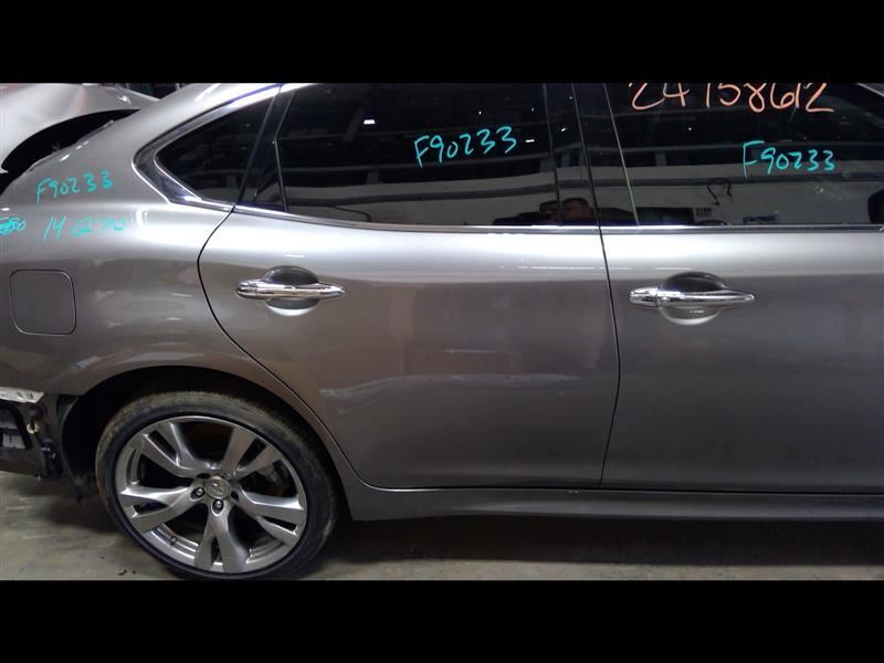 Passenger Right Rear Side Door Gray Fits 14-18 INFINITI Q70 Paint Code K51