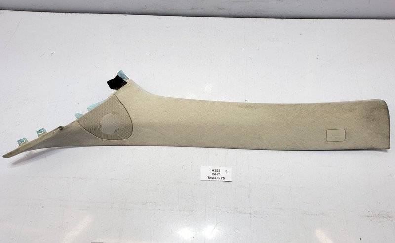✅ 12-20 OEM Tesla Model S Front Left Driver Side A Pillar Trim Beige NOTE*
