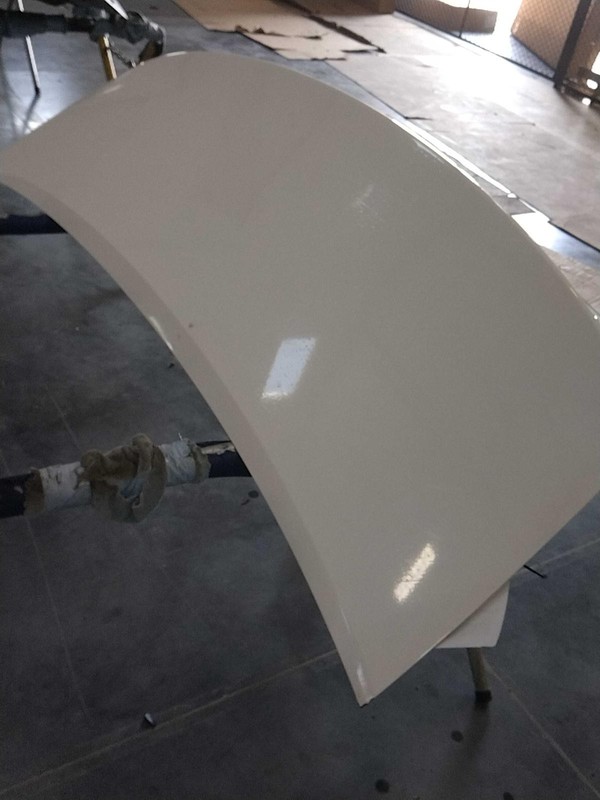 2014 Hyundai Sonata White Deck Lid OEM Used with Scratches, 134K Miles