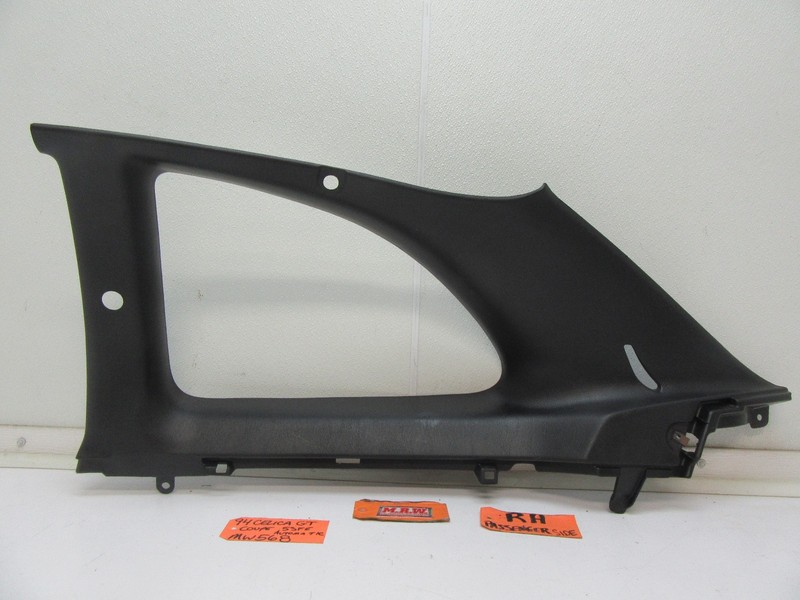 RIGHT REAR QUARTER GLASS TRIM WINDOW SEAT BELT COVER PANEL REAR BACK SEAT PANEL