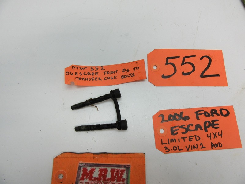 ESCAPE MARINER TRIBUTE BOLT BOLTS REAR FRONT DRIVE SHAFT TO TRANSFER CASE STRAP