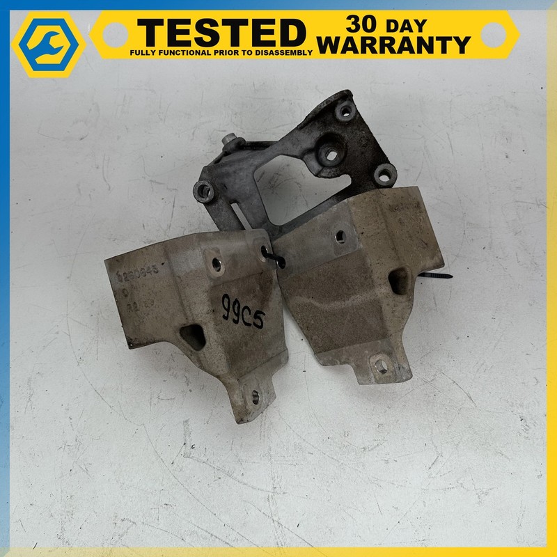97-04 Corvette C5 ENGINE MOTOR LH RH MOUNT BRACKETS W/ A/C COMPRESSOR BRACKET OE