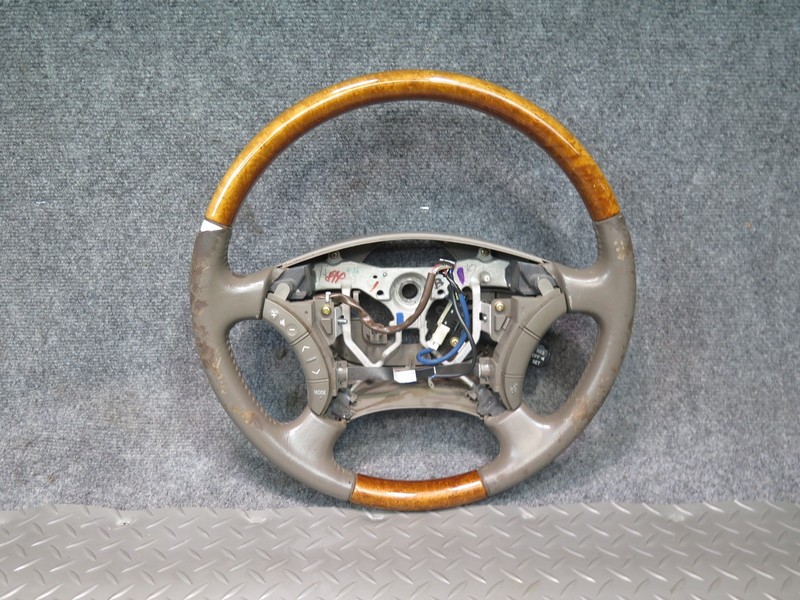 2003-2007 LEXUS UZJ100L LX470 LEATHER WOOD STEERING W CONTROL SWITCH