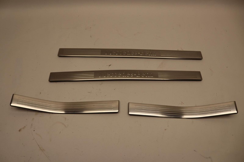 2012-2018 MERCEDES CLS550 FRONT & REAR DOOR SILL SCUFF PLATE TRIM SET OF 4 OEM