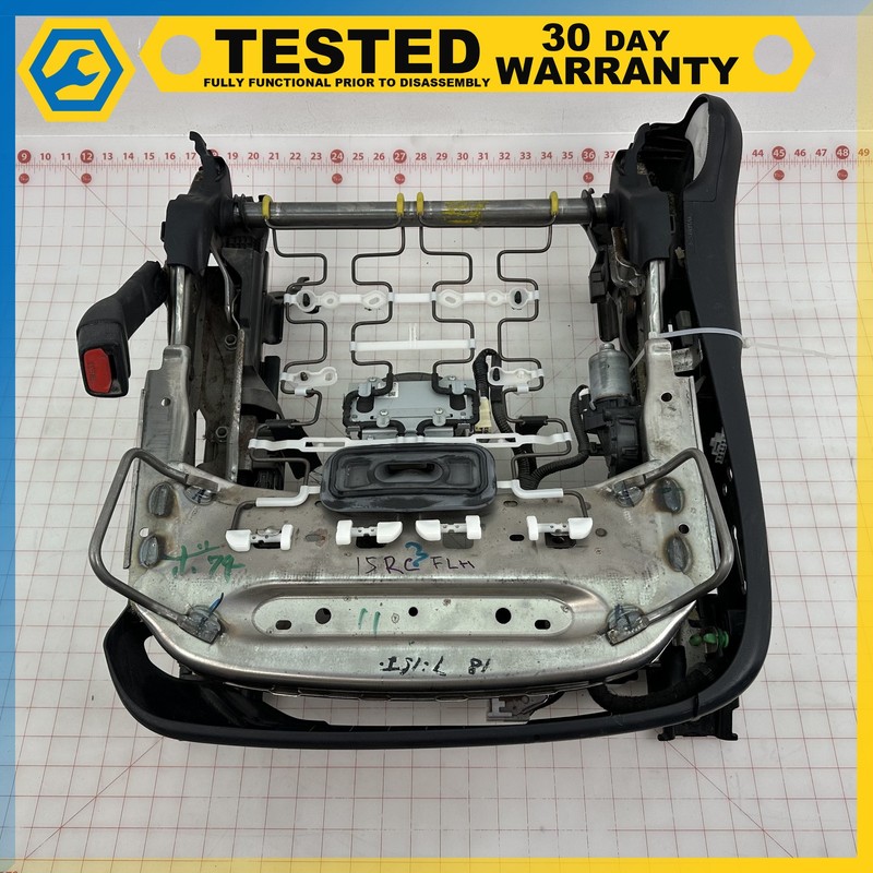 15-18 LEXUS RC350 FRONT LEFT SIDE SEAT LOWER TRACK FRAME W/ MOTORS OEM