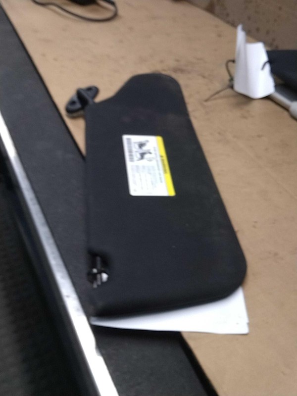 Used Left Sun Visor fits: 2013 Dodge Avenger L. w/o garage door opener Left Grad