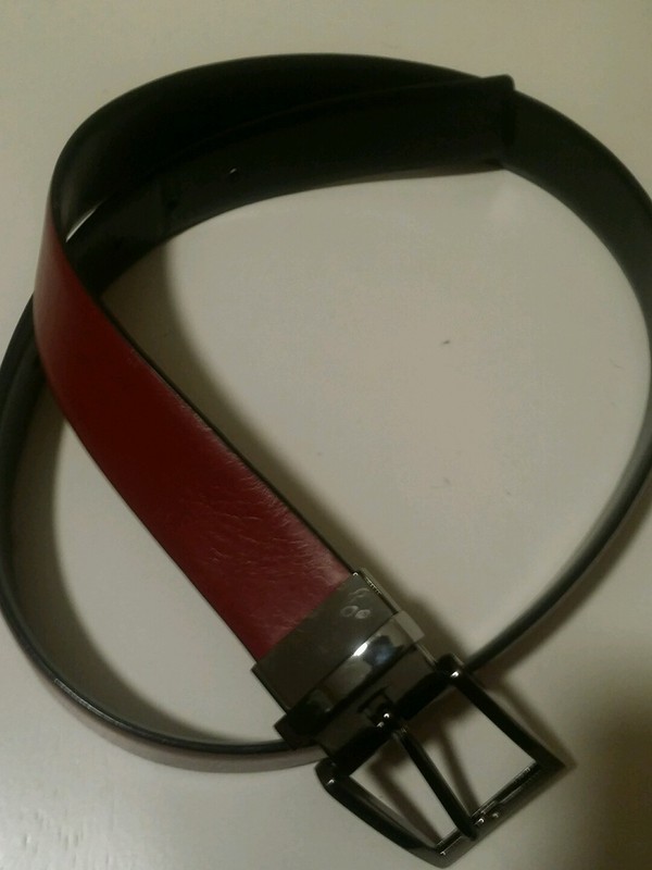 Mens brown Handcrafted leather belt size 34/35