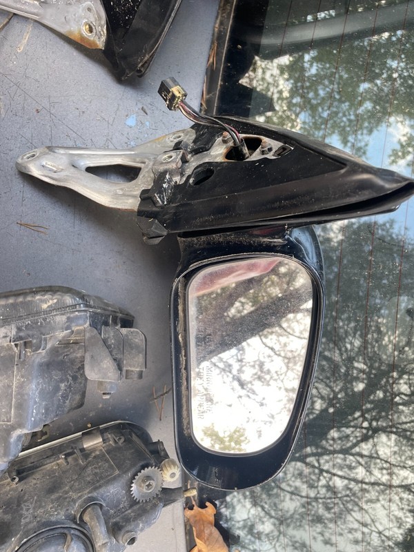 95-99 ECLIPSE TALON 2G DSM OEM RH BLACK POWER DOOR MIRROR - PASSENGER SIDE