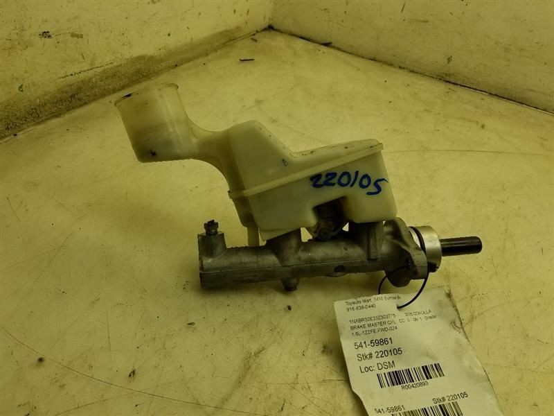 03-08 TOYOTA COROLLA 1.8L BRAKE MASTER CYLINDER WITHOUT ABS 1ZZFE