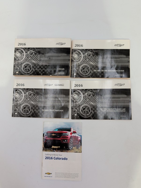 2016 CHEVROLETCOLORADO OWNERS MANUAL2WD 4WD LT WT Z71