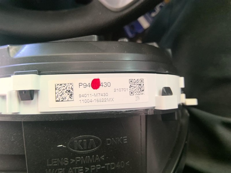 Speedometer Sedan US Market 3.50" Display Screen Fits 19-21 FORTE 1731808