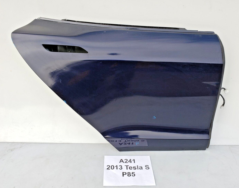 ✅ 12-16 OEM Tesla Model S Rear Right Passenger Door Shell Panel Blue PMMB NOTE*
