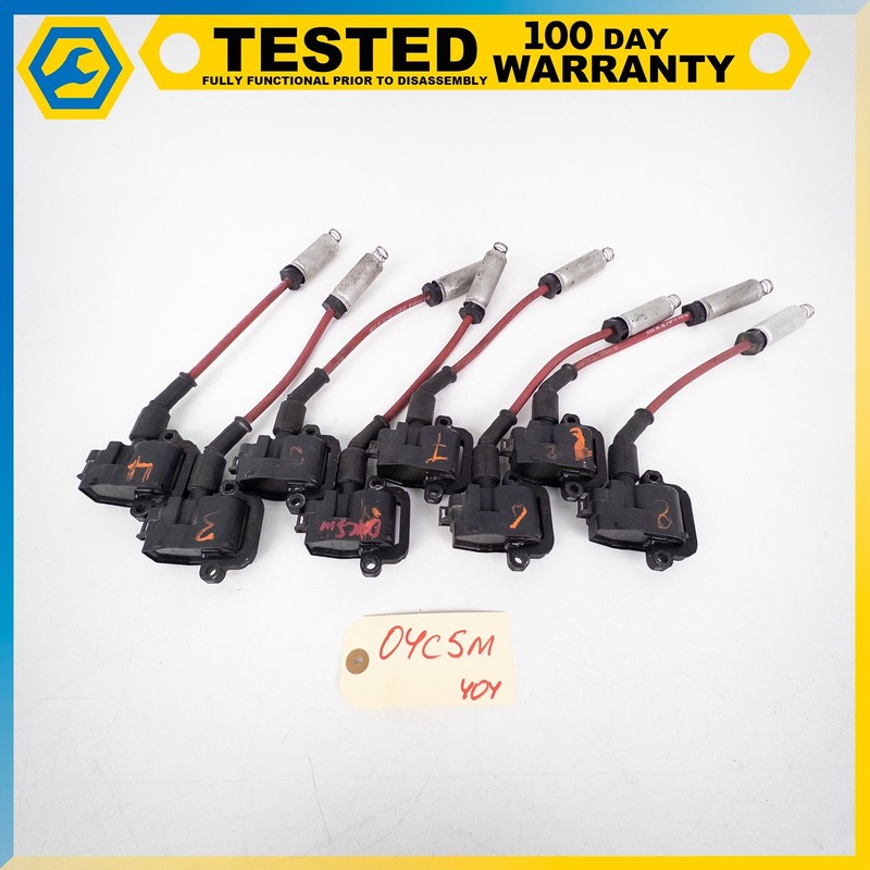 97-04 CHEVROLET CORVETTE C5 ENGINE MOTOR IGNITION COIL SET OF 8 OEM