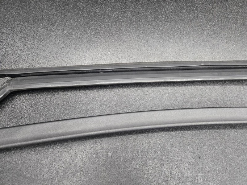 2PC Rear Left Door Window Run + Frame Molding Set 2018 Ford Fusion 2017 - 2020