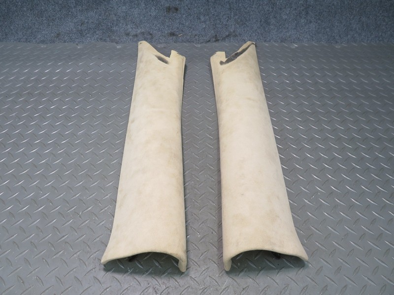 2008-2019 MASERATI GRANTURISMO M145 FRONT A PILLAR ALCANTARA TRIM PANEL SET OF 2