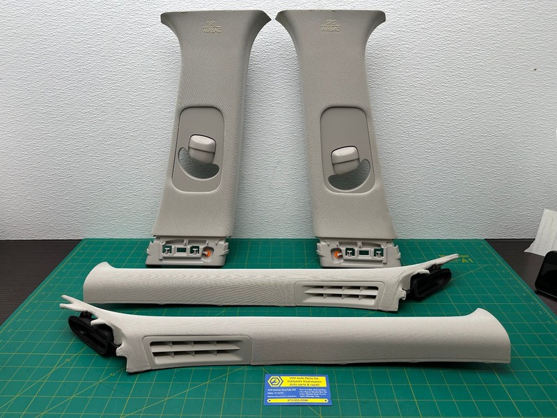 14-20 INFINITI Q50 A B PILLARS INTERIOR TRIM COVER SET OF 4 OEM