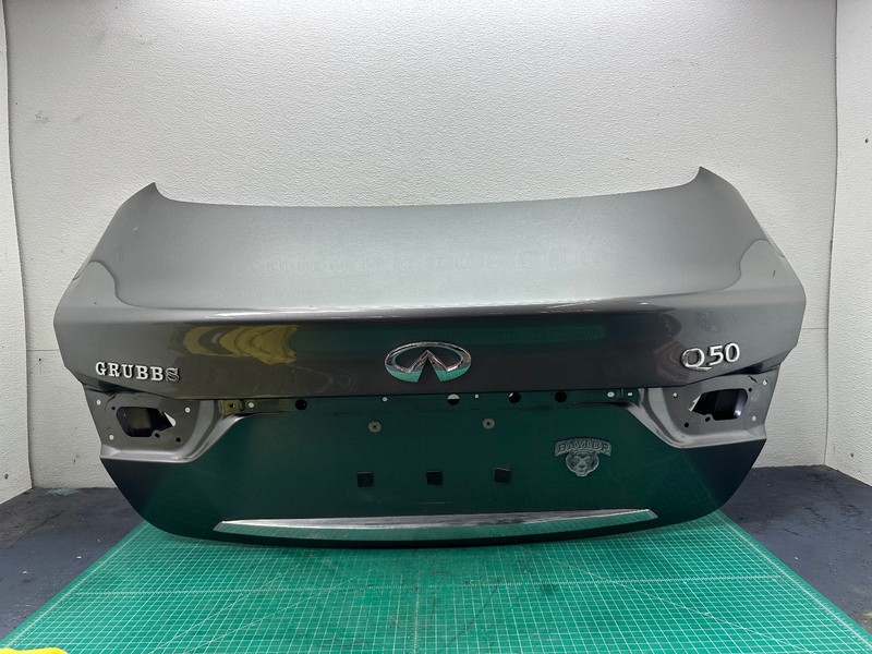 14-17 INFINITI Q50 TRUNK LID BCK REAR DOOR SHELL Gray OEM