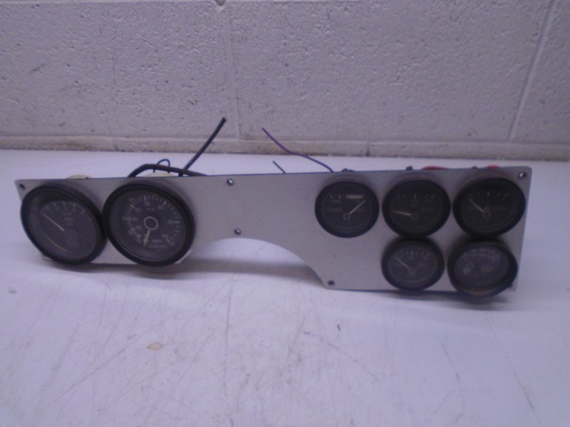 O1 Mercruiser Medallion Dashboard Gauge Panel w Gauges boat MPH, RPM, Fuel, Oil