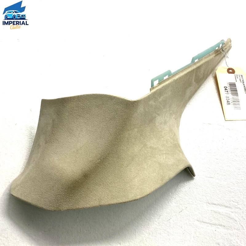 12-21 Tesla Model S Rear Driver Side C Pillar Quarter Upper Panel Cover Trim OEM