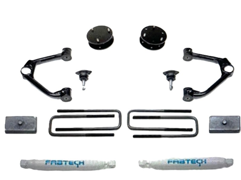 2019-2024 Silverado Sierra FABTECH FTS21248 3.5" Upper Control Arm Kit Assembly