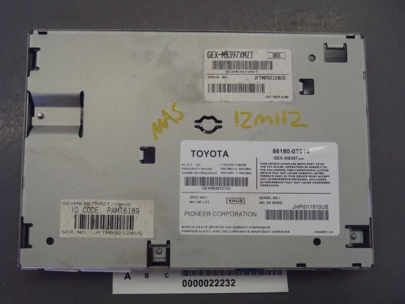 Radio Satellite Receiver US Market 86180-0T010 Fits 2009-2012 Toyota Venza 55223