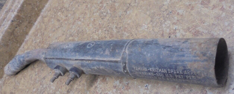 Yamaha Motorcycle Spark Arrestor Muffler Pipe Krizman KS-350