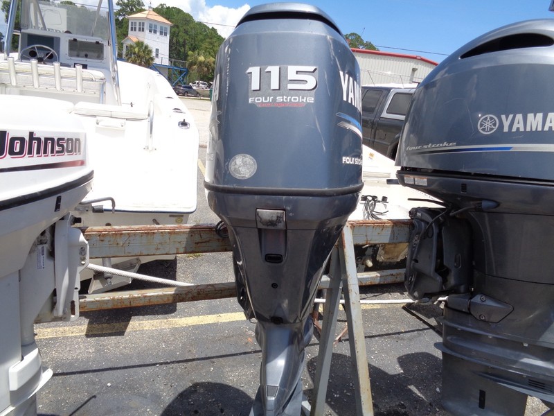 USED 2005 YAMAHA 115 HP F115 20" 4-STROKE OUTBOARD BOAT MOTOR ENGINE 550 hours