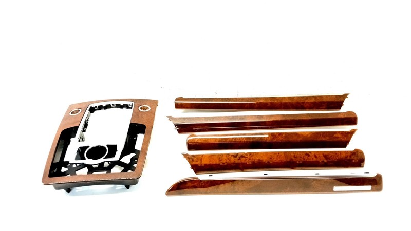 07-15 AUDI 4L Q7 CONSOLE DOOR PANEL INTERIOR WOOD TRIM SET OEM 080125