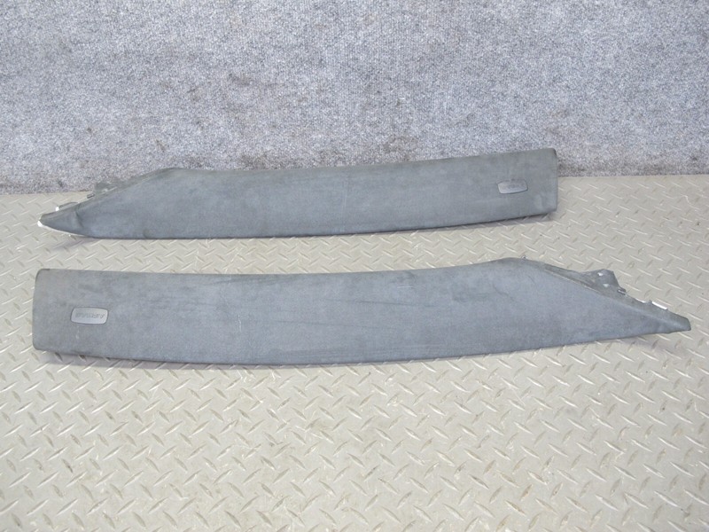 2003-2006 PORSCHE CAYENNE 955 FRONT INTERIOR A PILLAR TRIM PANEL ALCANTARA SET