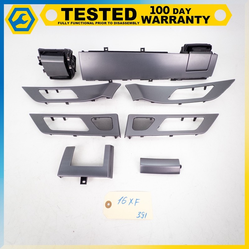 16-20 JAGUAR XF INTERIOR DASH AC VENT DOOR PANEL TRIM BEZEL SET OEM