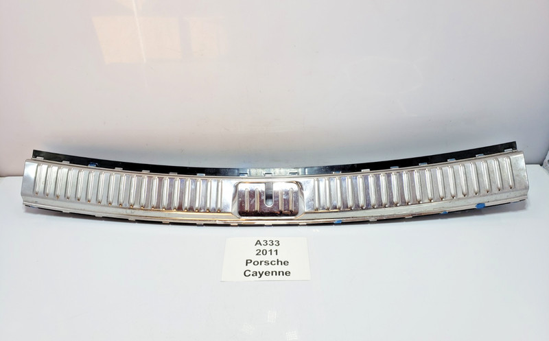 ✅ 11-18 OEM Porsche Cayenne 958 Rear Trunk Sill Scuff Plate Trim Panel