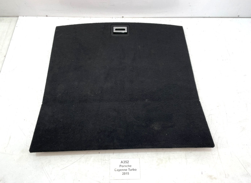 ✅ 11-18 OEM Porsche Cayenne Turbo 958 Rear Trunk Floor Carpet Cover Panel Black*