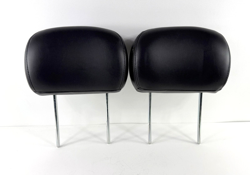 2002-2009 GMC Envoy Front Seats Headrests Left & Right Black Leather x2 Pair