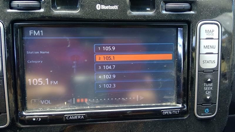 2014 Nissan Leaf 7 Speaker Bose Radio Stereo 25915 4NE5A Screen Navigation GPS